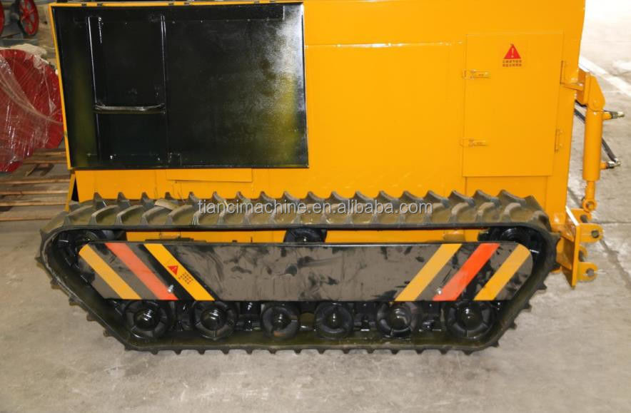 Machine à tourner le compost de type grilleur diesel 500-1800m3/h Capacité Processor de fermentation du fumier organique