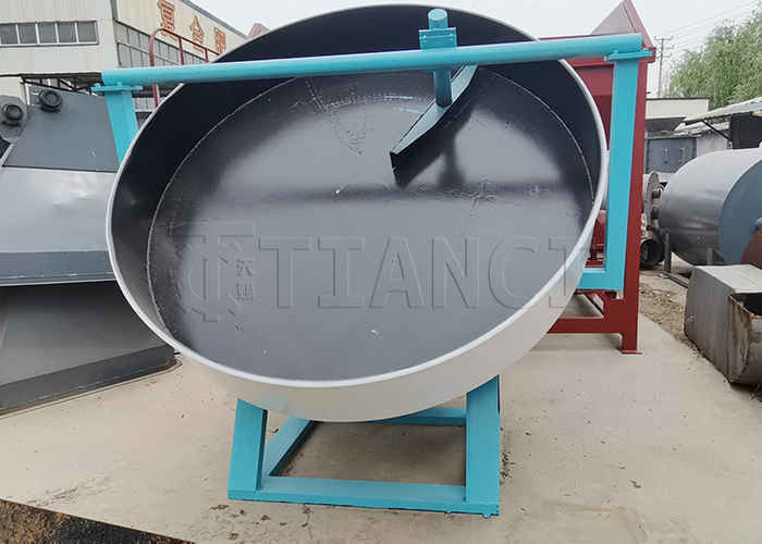 1-6T/h NPK Fertilisateur à pellet machine disque Granulateur d'engrais à 95% de taux de granulation