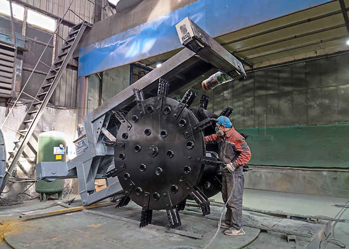 150 à 400 m3/h de sortie grande étendue de retournement compost machine à tourner roue type