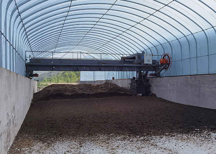 Fermentation des déchets animaux Compost Machine roue type compost tourner Pour le fumier animal