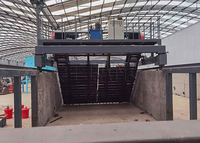 Type de plaque à chaîne électrique Compost Turner Fermentation de fumier animal Compost machine