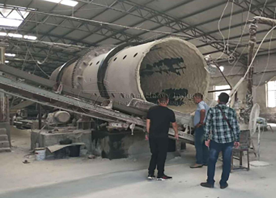 Granulateur à tambour de type ajout d'eau par pulvérisation - Granulateur à tambour pour engrais composés organiques - Ligne de granulation de granulateur à tambour