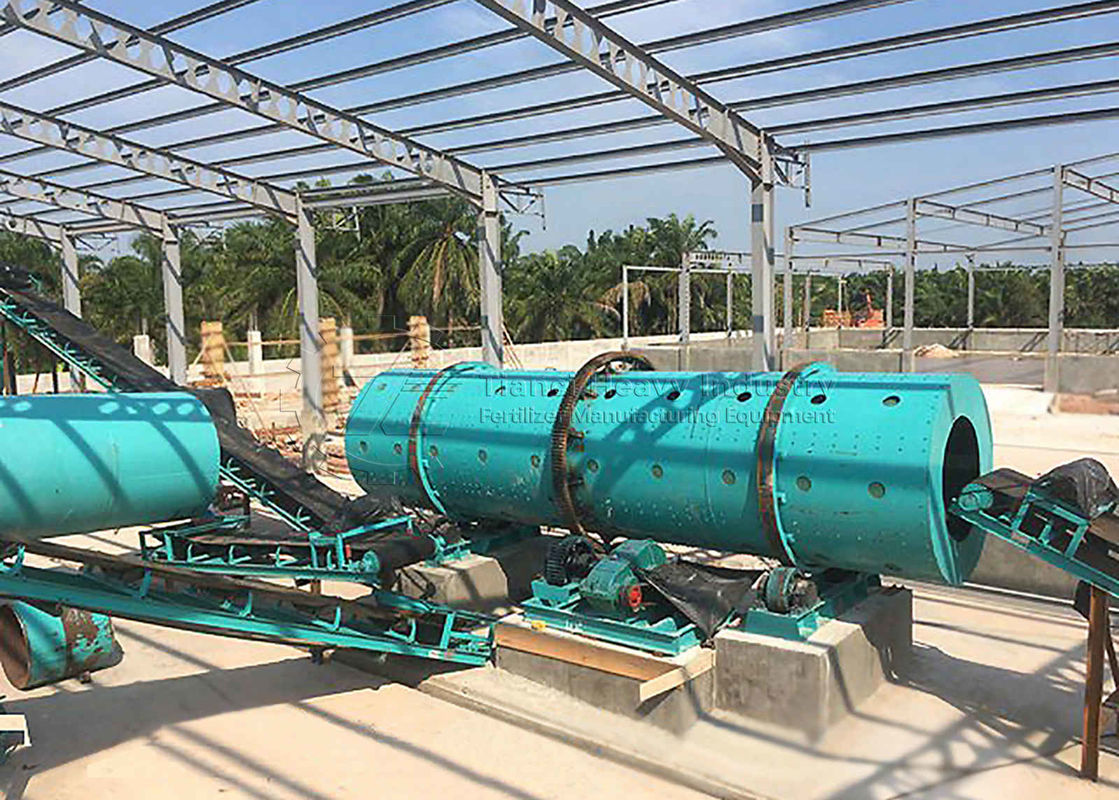 1 T/h Capacité Granules Fertilisants ligne de production Granulateur à tambour pour engrais organique