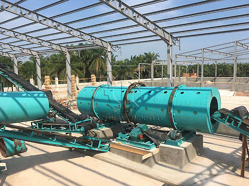 Ligne de production d'engrais organiques entièrement automatique de type boule à tambour rotatif à faible investissement