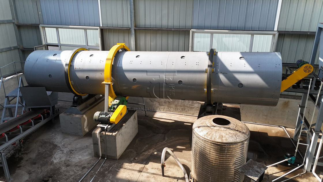 Ligne de production de granulateur à tambour rotatif pour engrais organique avec équipement intégré et capacité de production de 10 000 tonnes par an