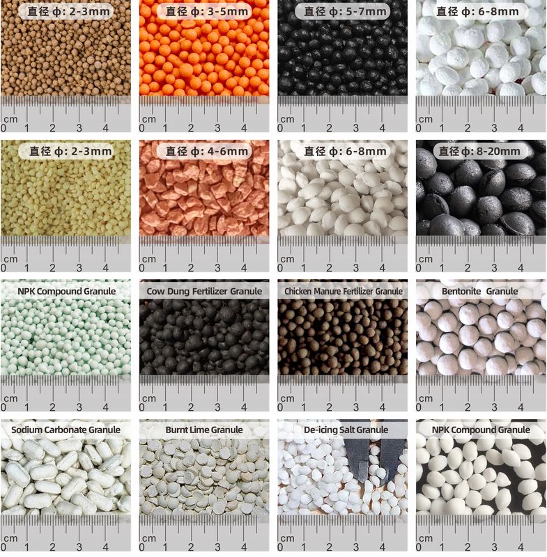 Équipement pour une ligne de production de granulation d'engrais composés (granulation à tambour rotatif) d'une production annuelle de 50 000 tonnes (N20%, K15%, urée40%)