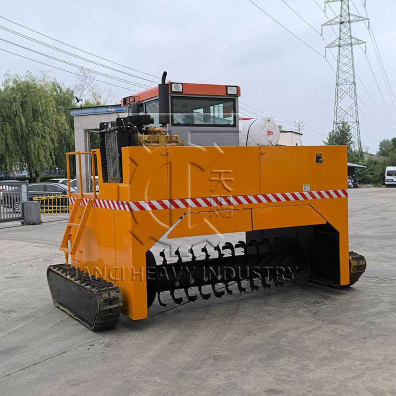 Natural Organic Fertilizer Composting Solutions: Groove Type Compost Turner,  Windrow Turner & Fermentation Tank_China