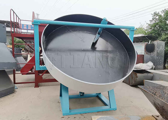 Chicken Manure Organic Fertilizer Disc Pelletizer Pan Type Granulator Machine