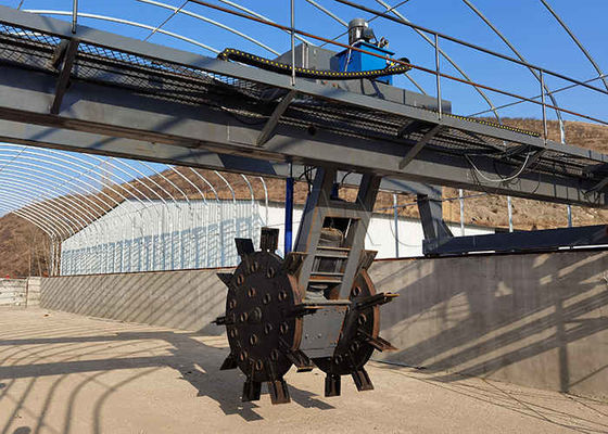 Fermentation du compost roue type compost tourner pour le fumier animal