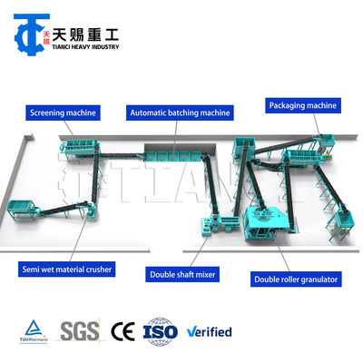 Product Advantages High Speed Homogenizer Fertilizer Production Line for Animal Waste/NPK Fertilizer Design Raw Material